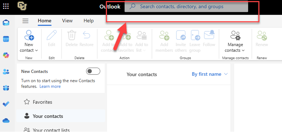image of outlook for web