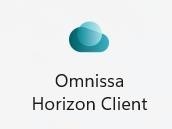Blue cloud for Omnissa horizon client logo